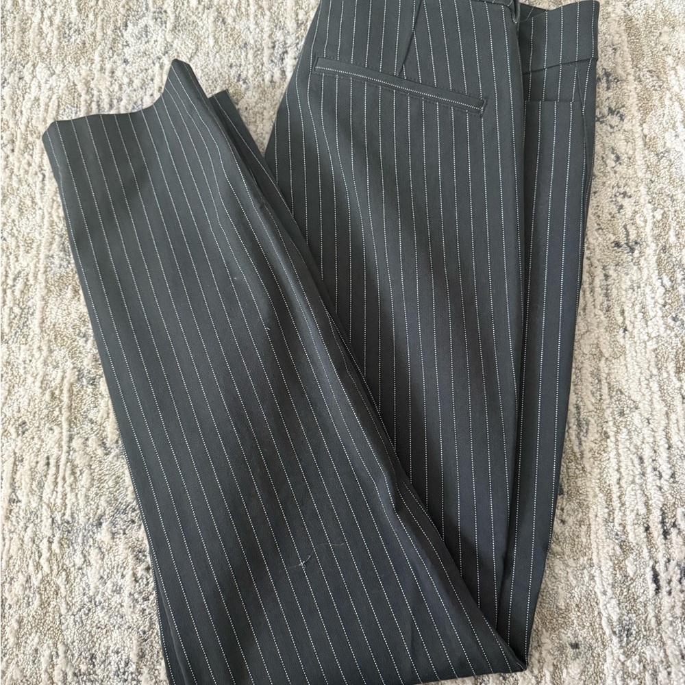 Old Navy Black Pinstripe Skinny Pants